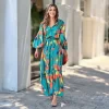 Chic Autumn/Winter Single-Breasted Print Skirt with Lapel